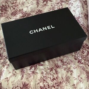CHANEL Black Box with White Logo